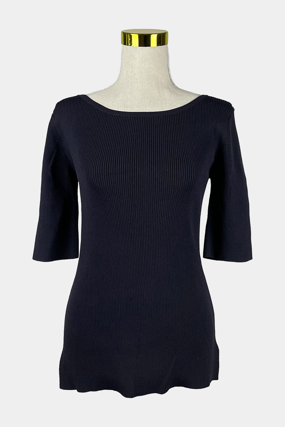 WITCHERY Black Rib Knit Top