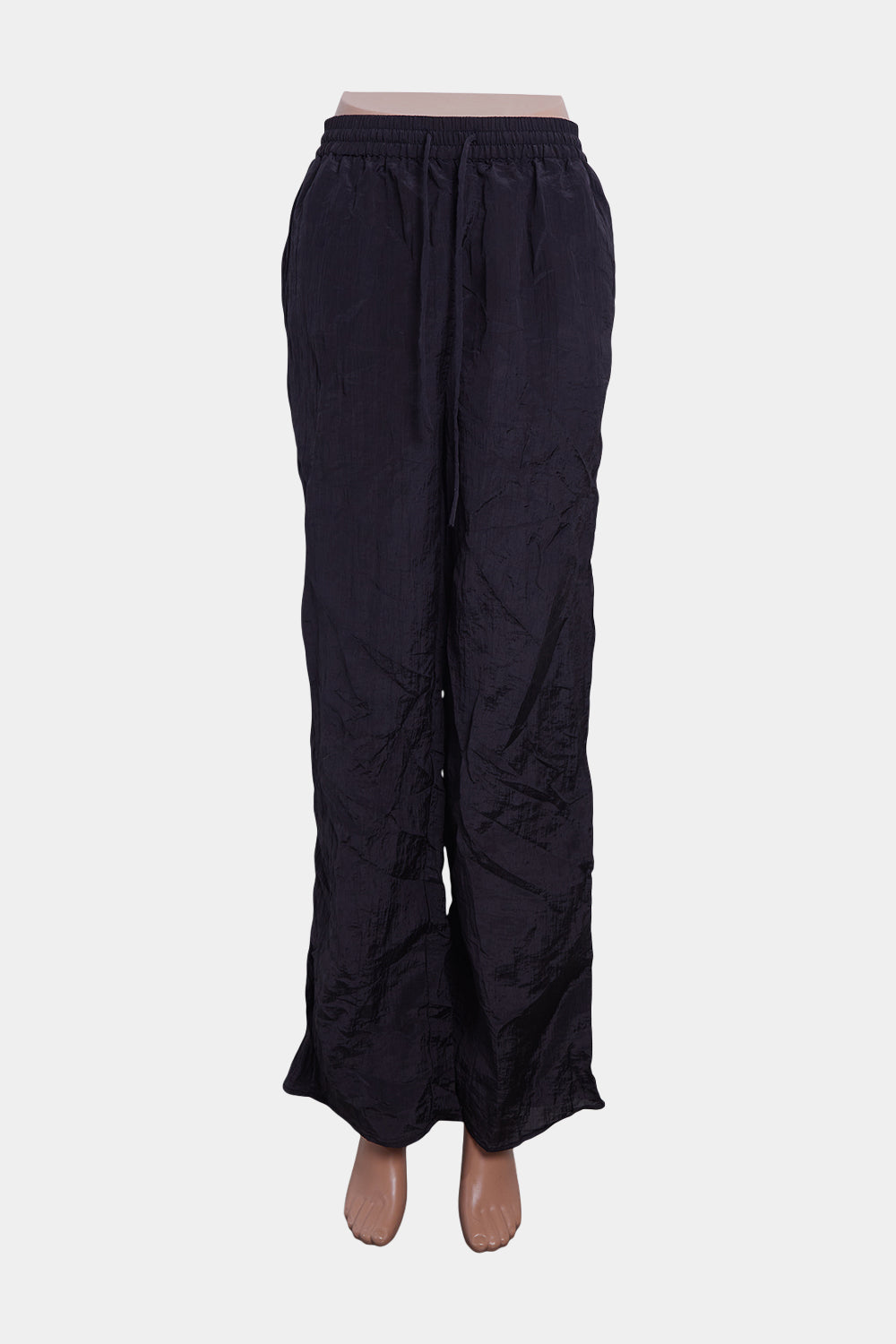 Sir The Label Black Loose Fit Elasticated Waist Pants