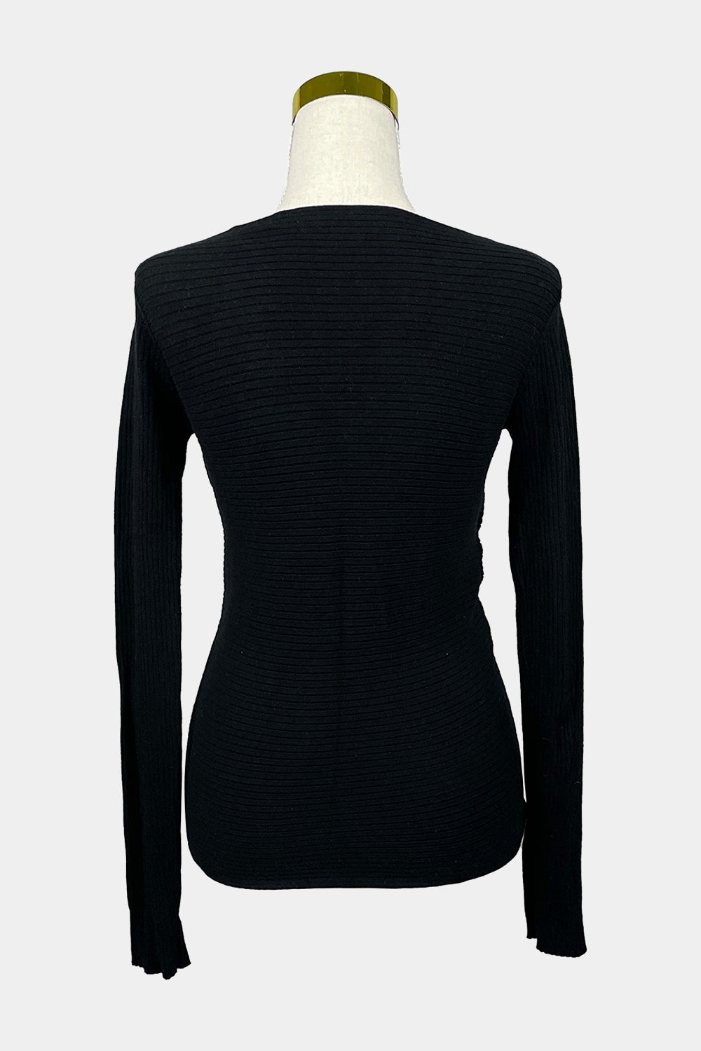 Forever New Black Knit Wrap Top