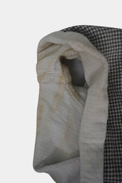 Princess Polly Grey White Houndstooth Short Dungarees