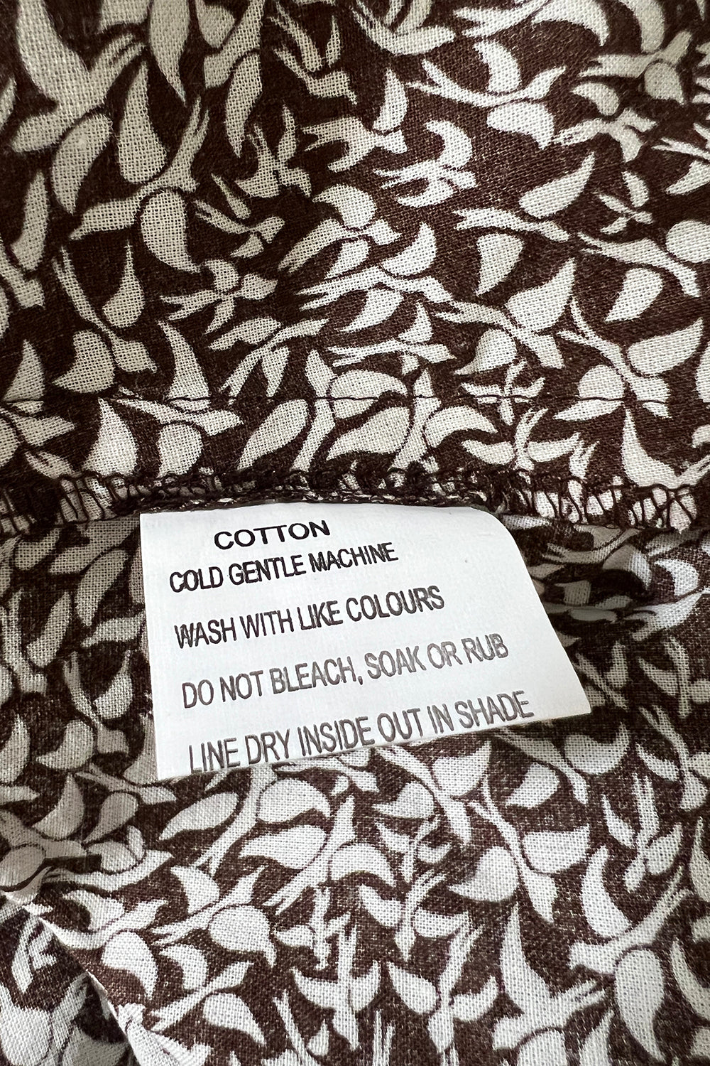 Rodney Clark Brown Print Top