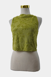GHANDA Lime, Green Ursula Cropped Cami