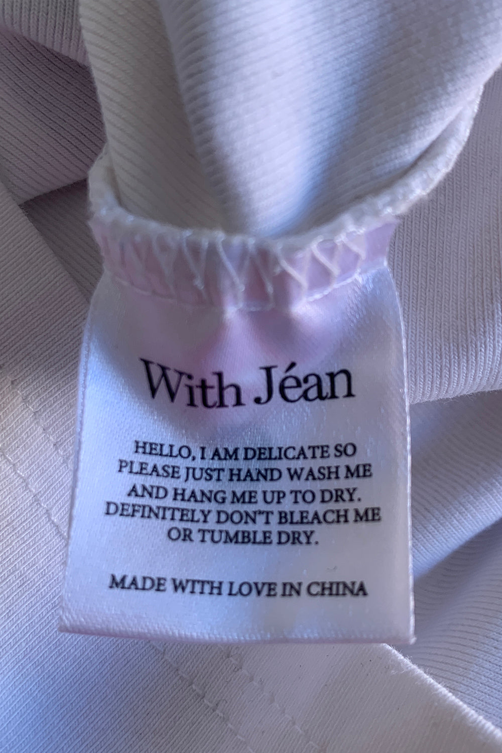 With Jean White Tshirt