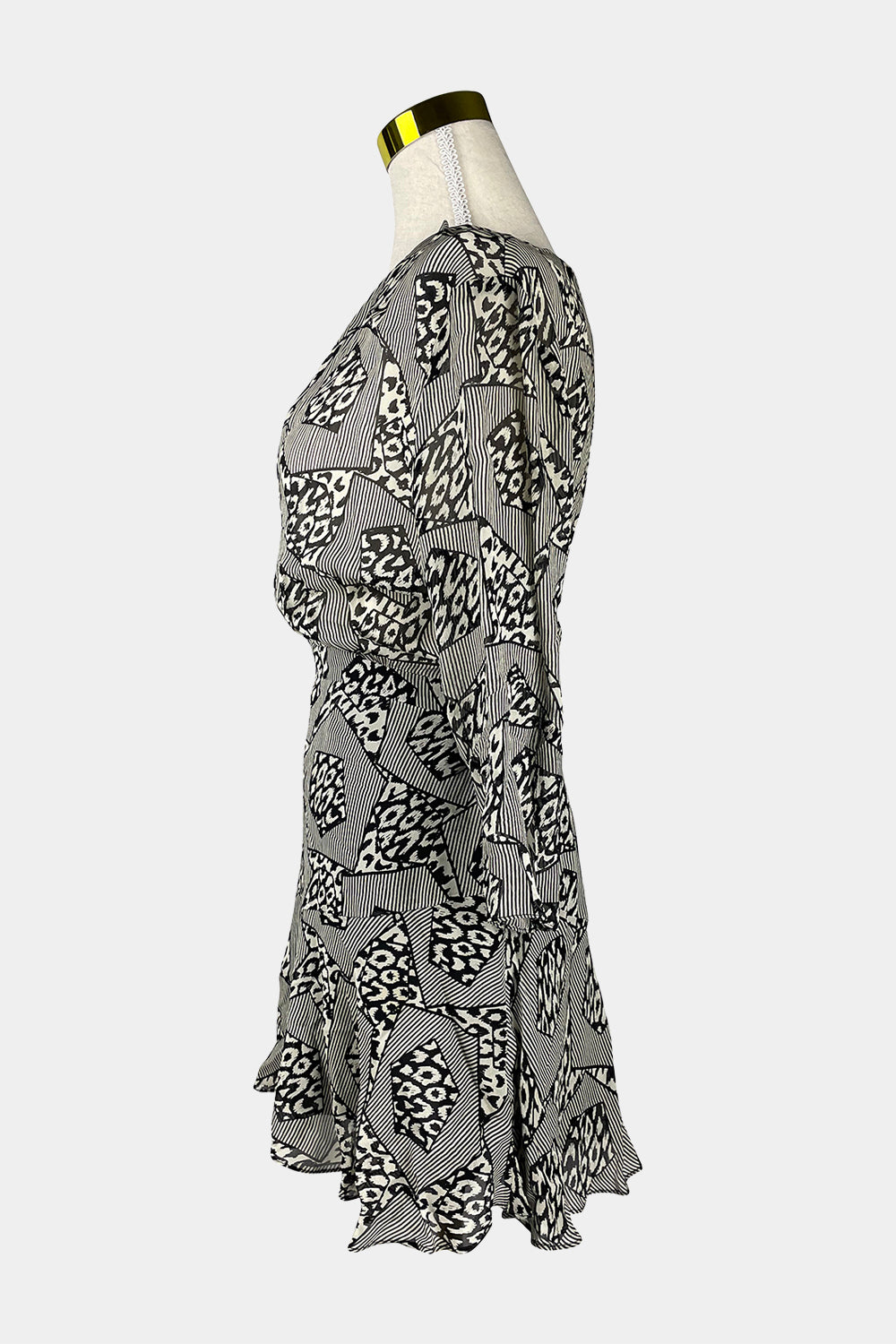 PFEIFFER Black Print Mini Dress