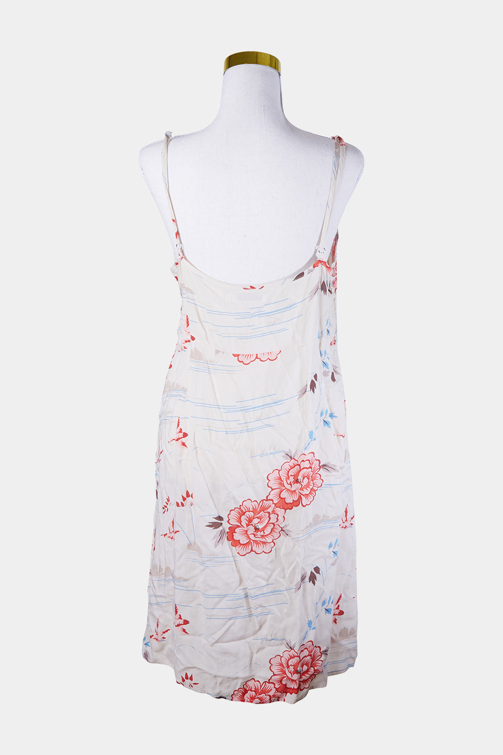 FLANNEL Cream Print Summer Dress