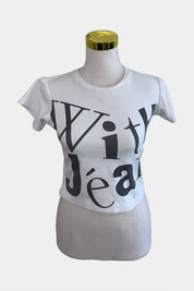 With Jean White Tshirt