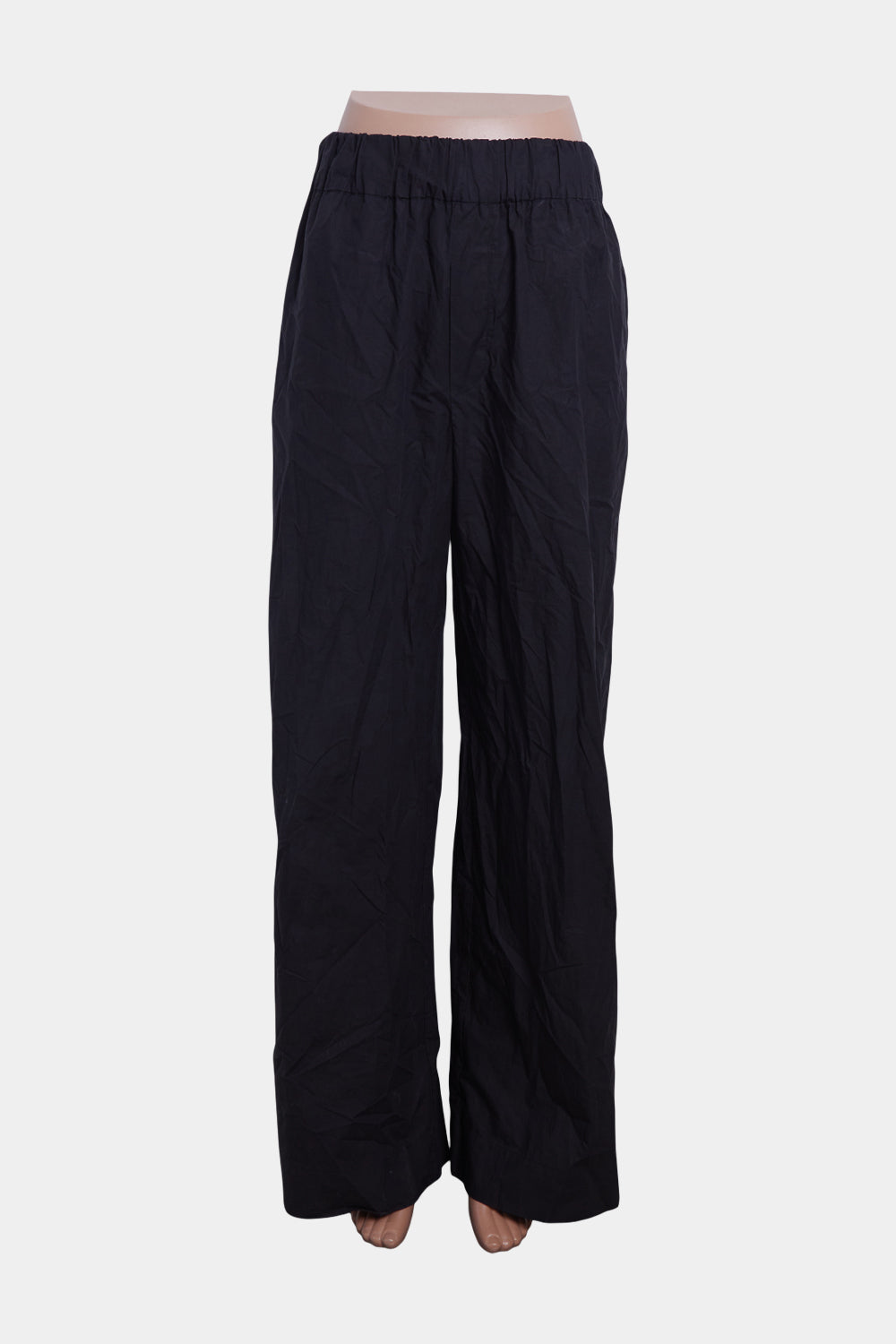 Sir The Label Black Wide Leg Cotton Pants