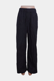Sir The Label Black Wide Leg Cotton Pants
