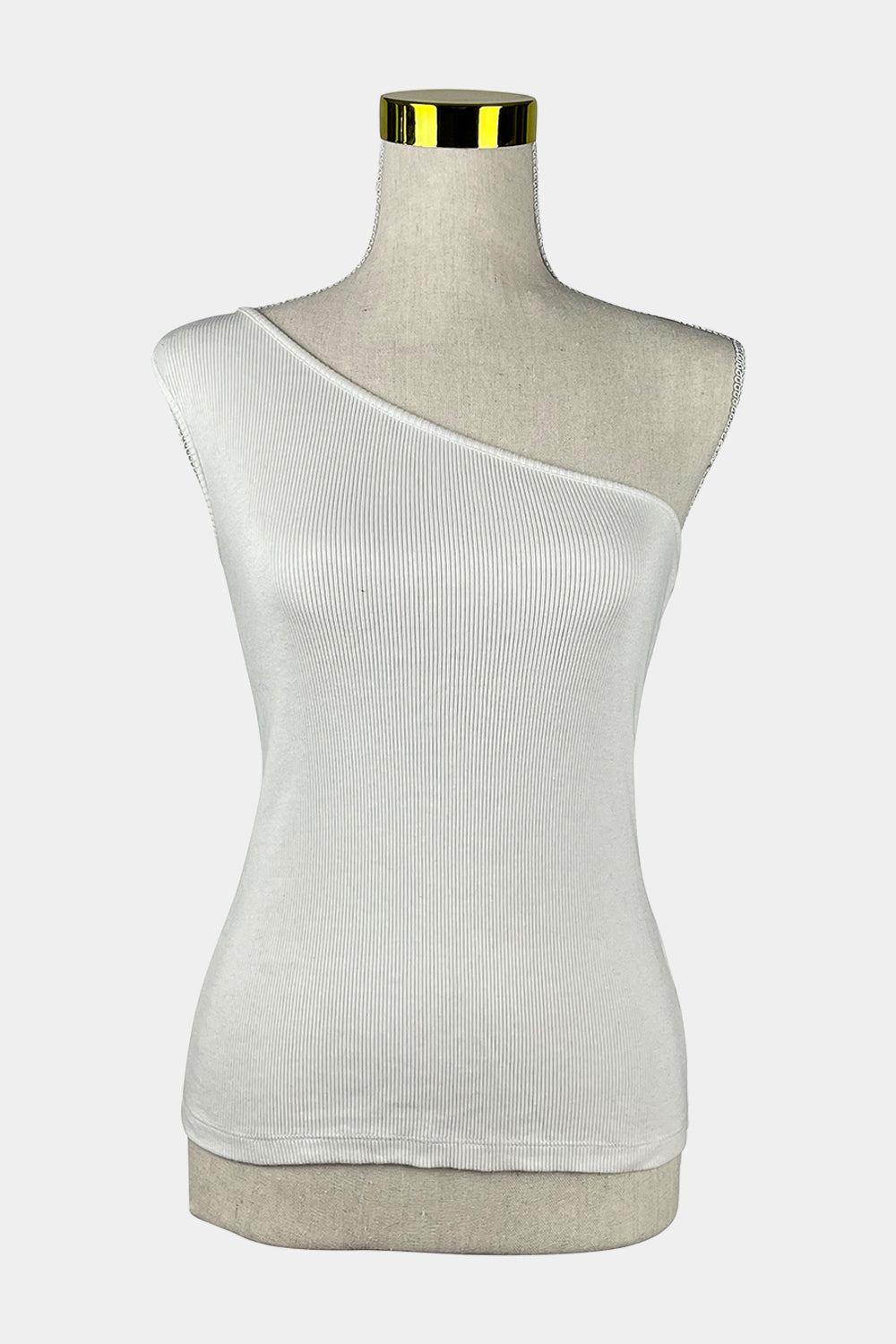 WITCHERY White One Shoulder Tank