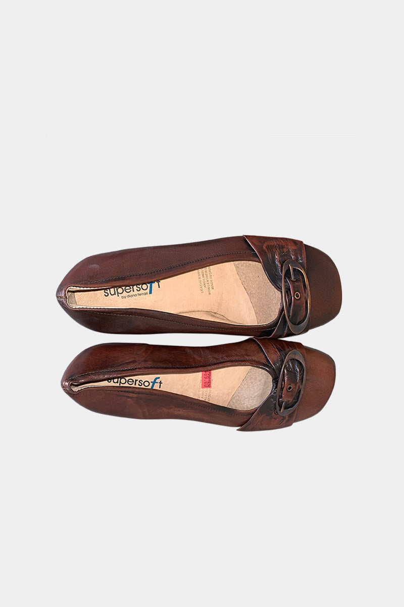 Diana Ferrari Brown Ballet Flats