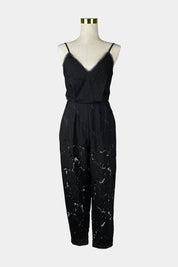 PILGRIM Black Lace Jumpsuit