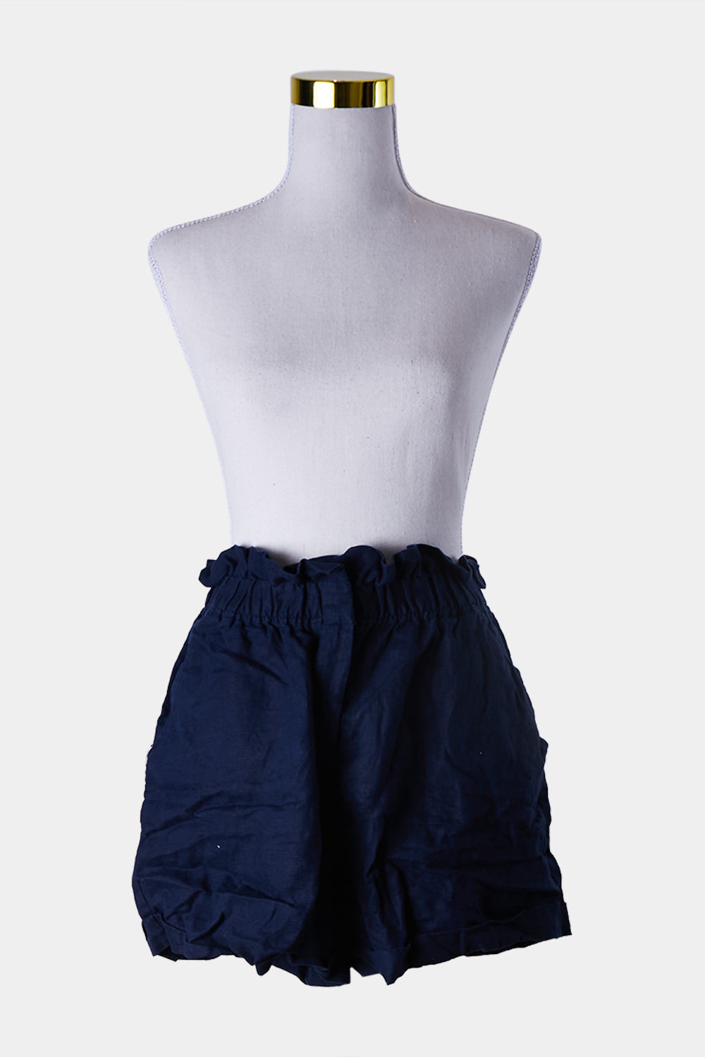 WITCHERY Navy Linen Shorts
