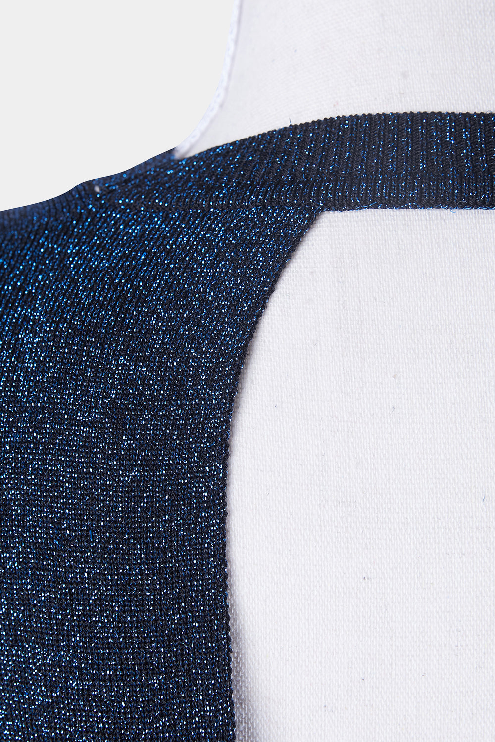 Dion Lee Blue Sparkle Knit Top