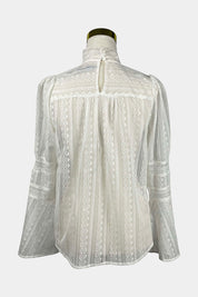 NUNUI White Lace Blouse