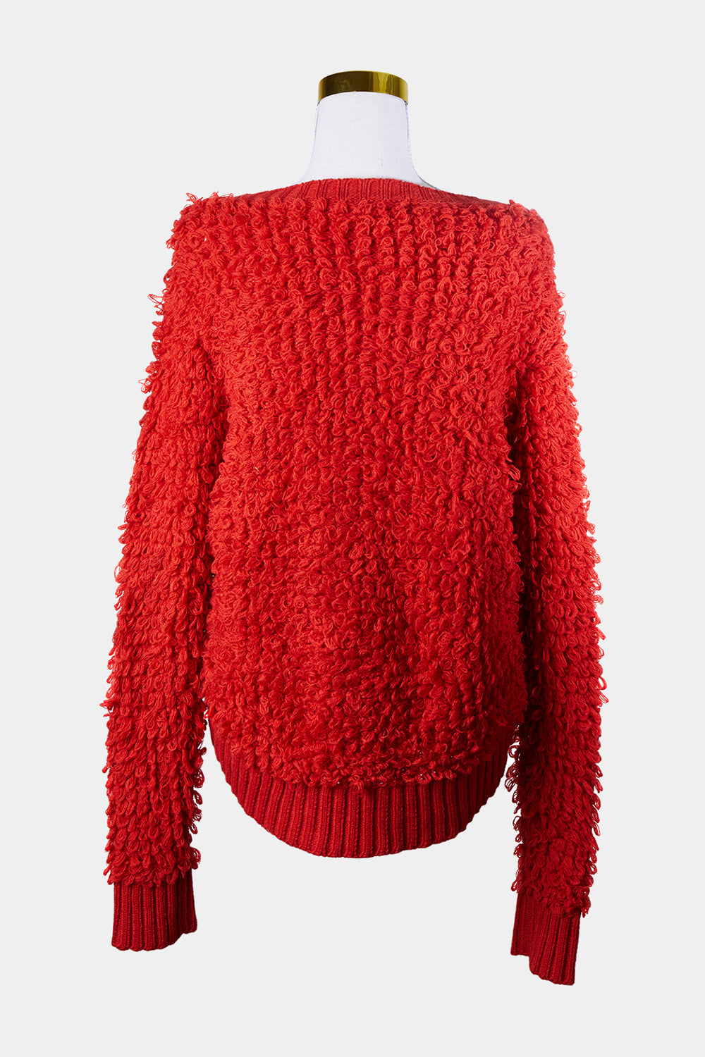 Alice Mccall Red Shaggy Sweater