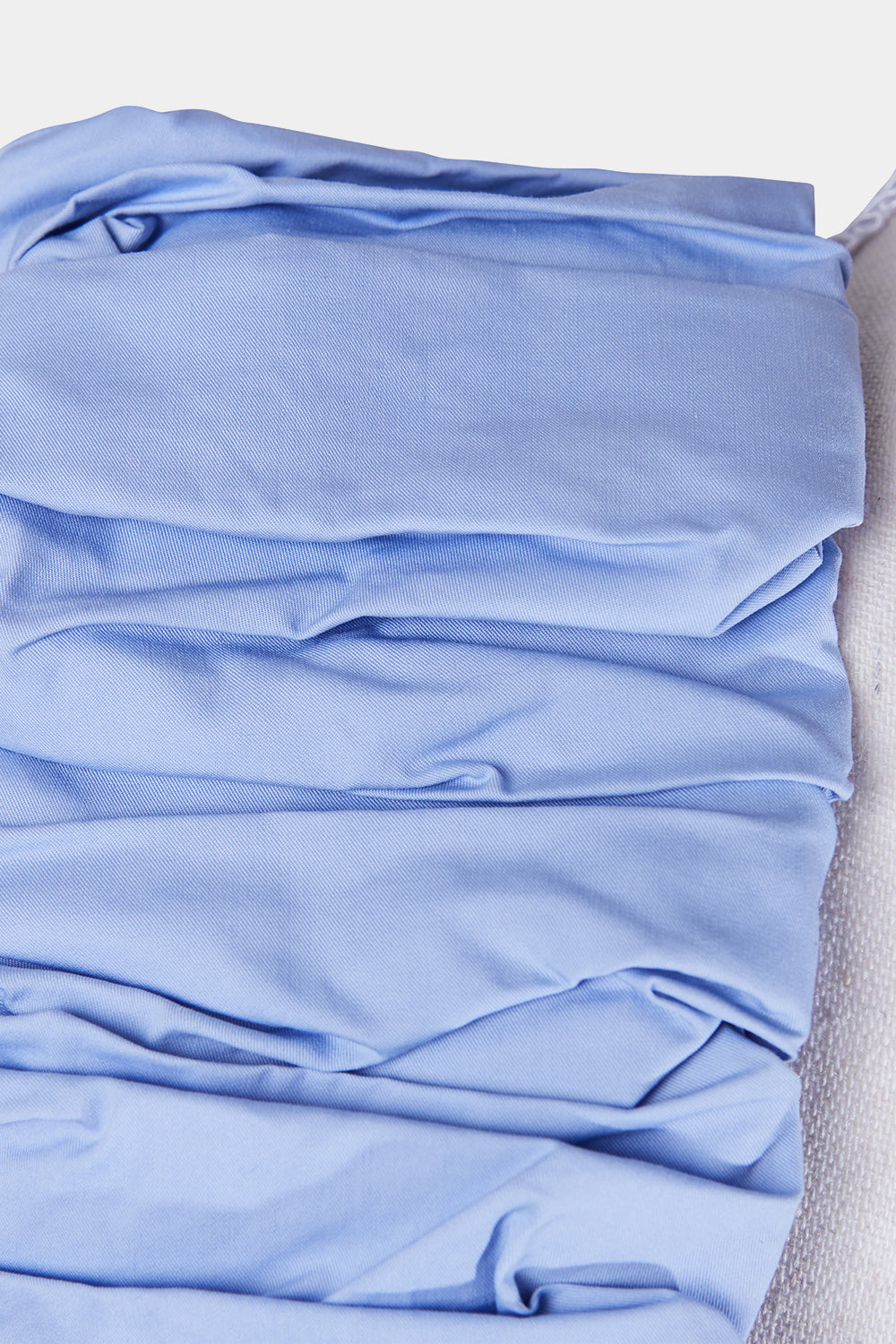 AJE Blue Frill Crop Top