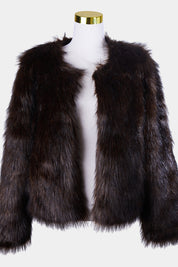 Unreal Fur Brown Faux Fur Jacket