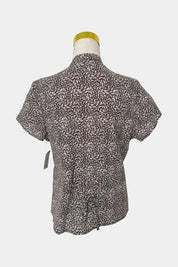 Rodney Clark Brown Print Top