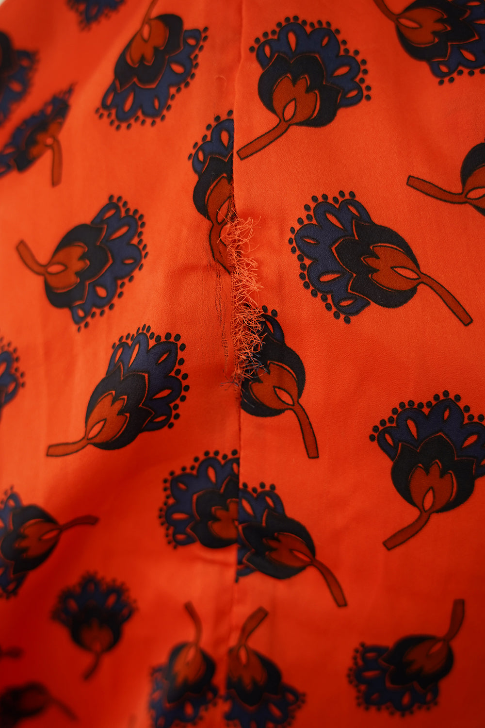 Country Road Orange Floral V Neck Blouse