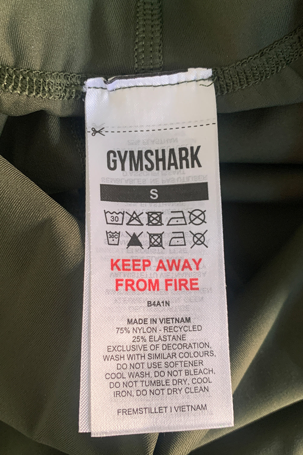GYMSHARK Green Gym Pants