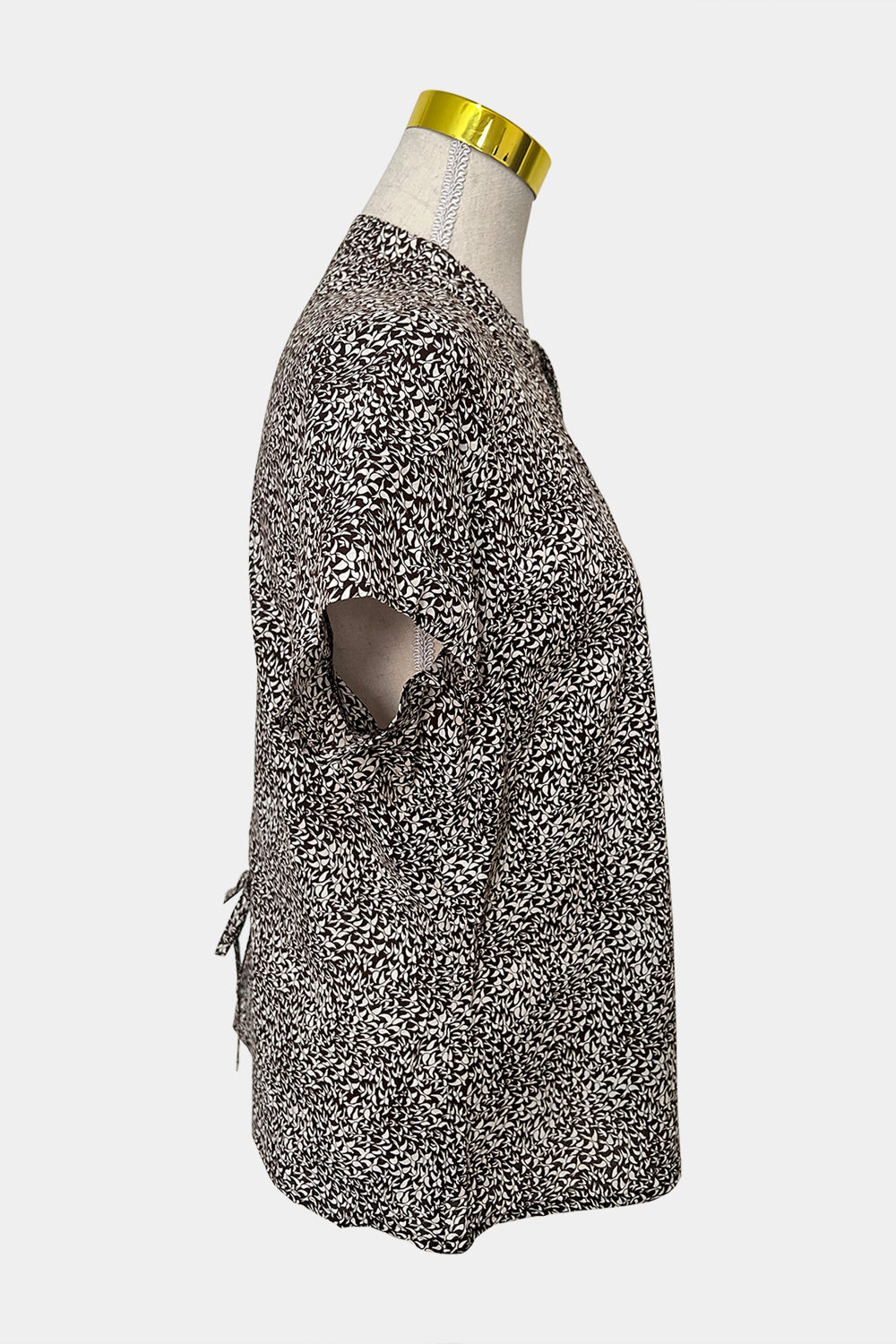 Rodney Clark Brown Print Top