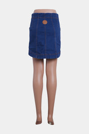 Alice Mccall Blue High Waisted Denim Skirt