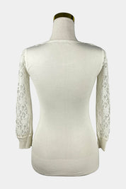 REVIEW White Lace Knit