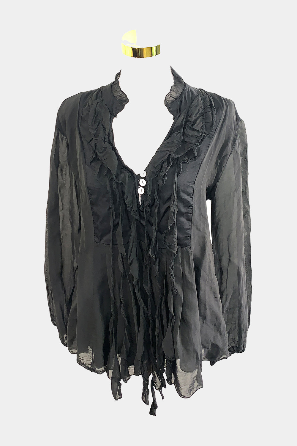 Soie Silk Black Top