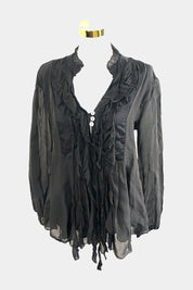 Soie Silk Black Top