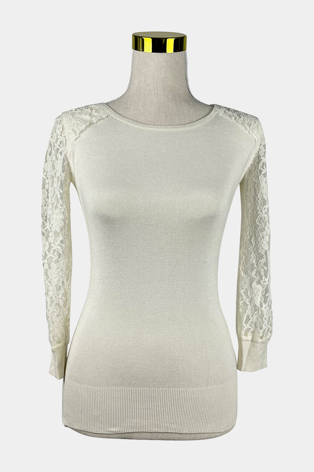 REVIEW White Lace Knit
