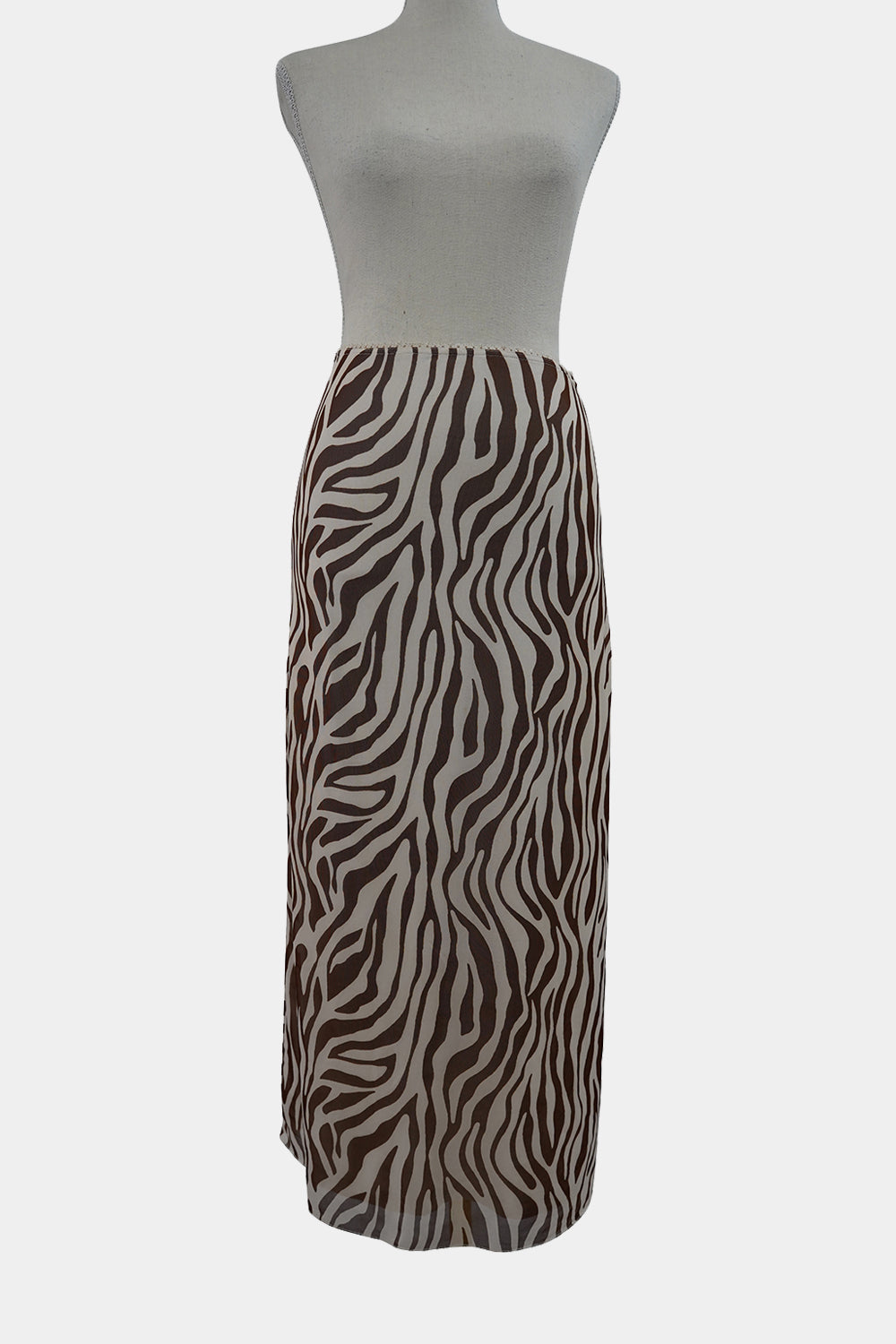 Princess Polly Brown, White Maxi Skirt