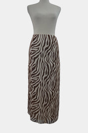 Princess Polly Brown, White Maxi Skirt