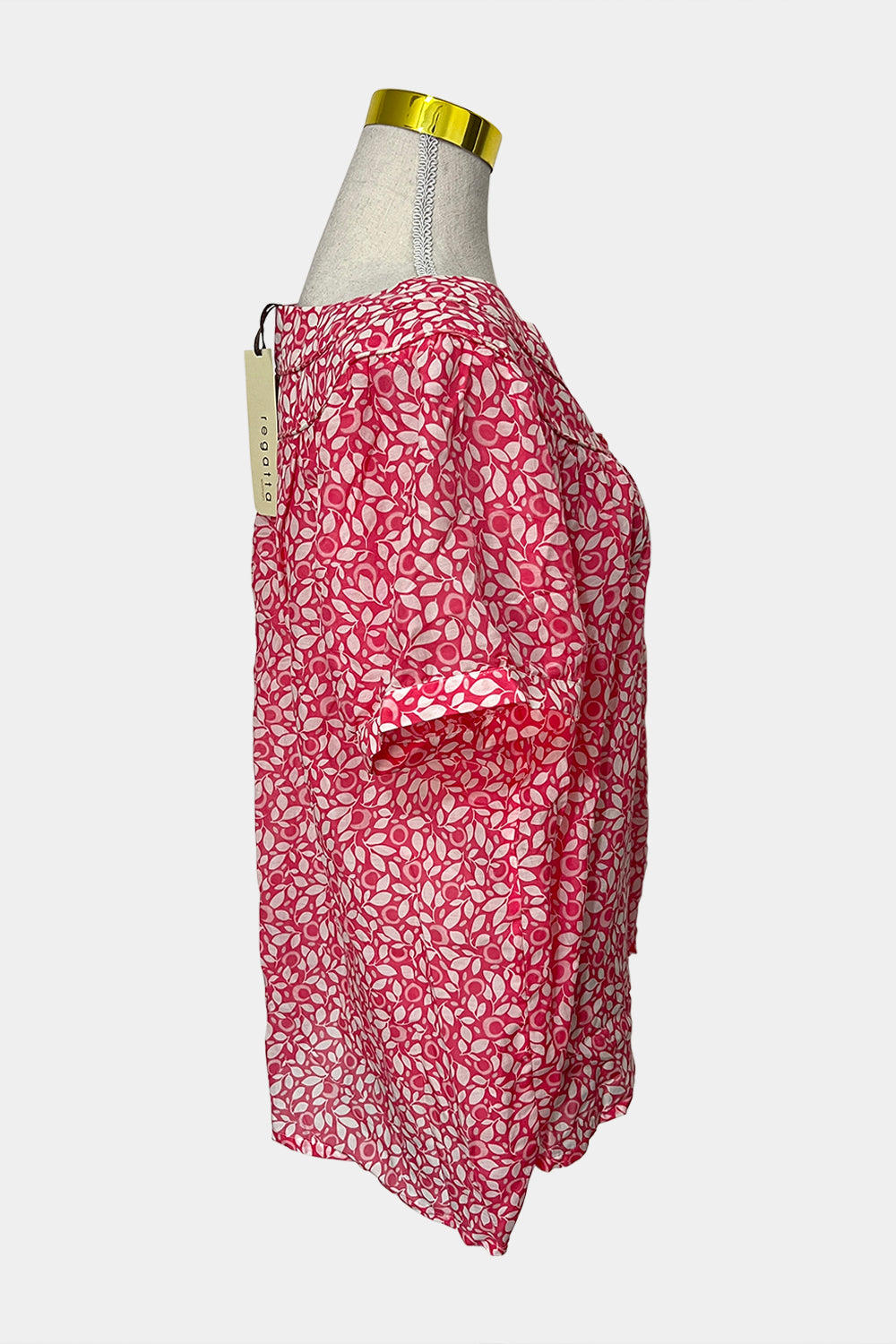 REGATTA Pink and White Top