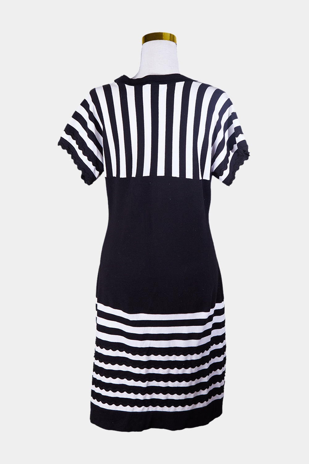 Karen Millen Black, White Stripe Dress