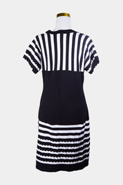 Karen Millen Black, White Stripe Dress