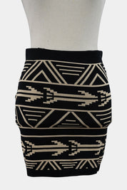 TEMT Black, Beige Mini Skirt