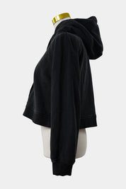 Sir The Label Black Cropped Hoodie