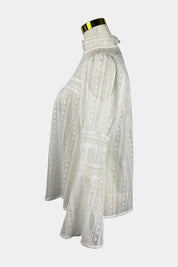 NUNUI White Lace Blouse