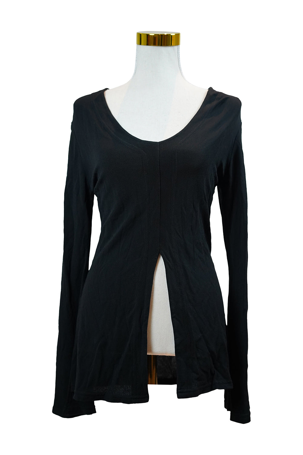 AN'GE Black Long Sleeve Blouse