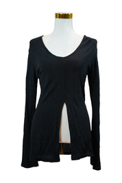 AN'GE Black Long Sleeve Blouse