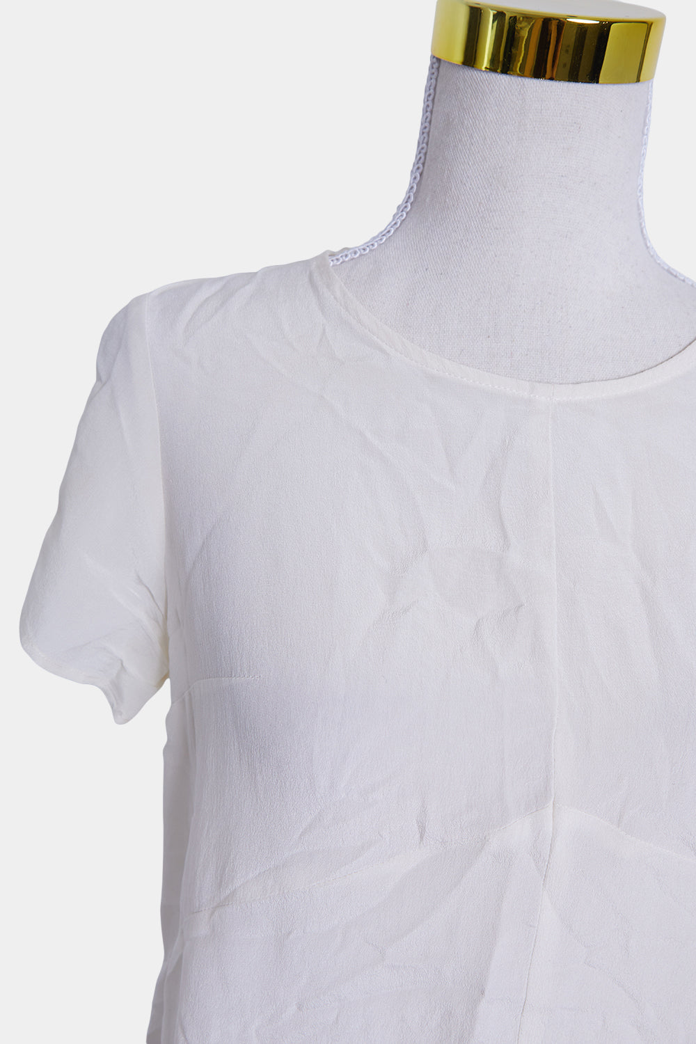Viktoria And Woods White Silk T Shirt