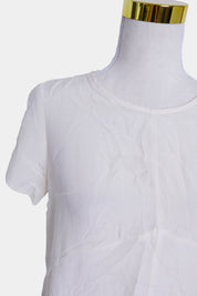 Viktoria And Woods White Silk T Shirt