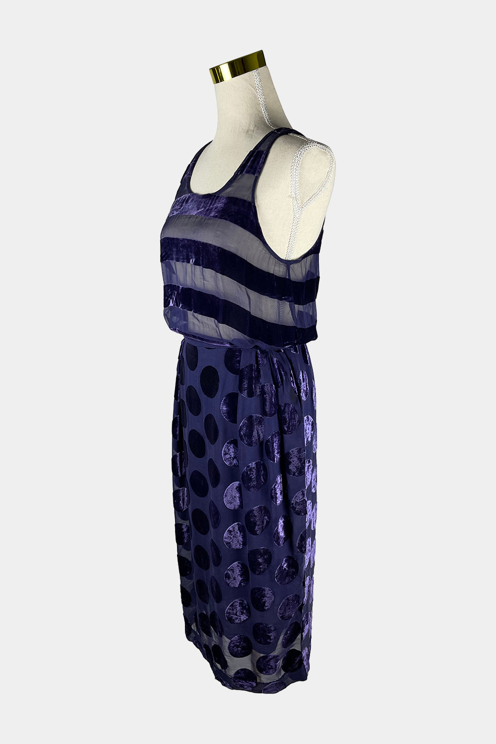 GORMAN Purple Polka Dot Dress