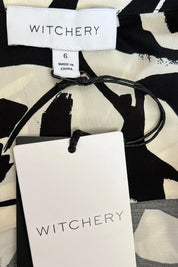WITCHERY White and Black Dress
