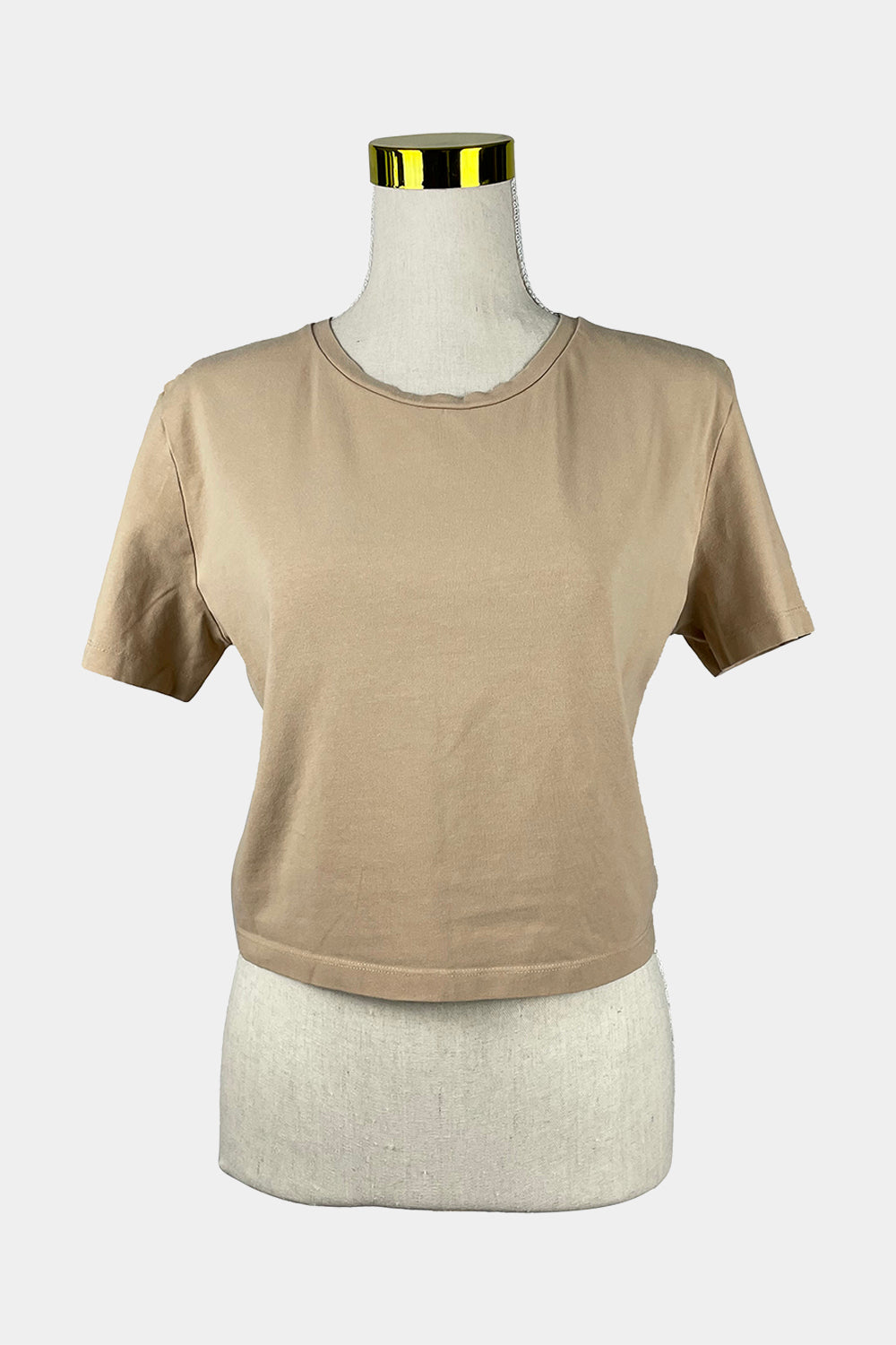 ZARA Beige Crop Tee