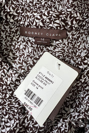 Rodney Clark Brown Print Top