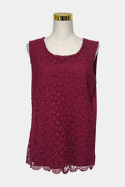 Laura Ashley Burgundy Top