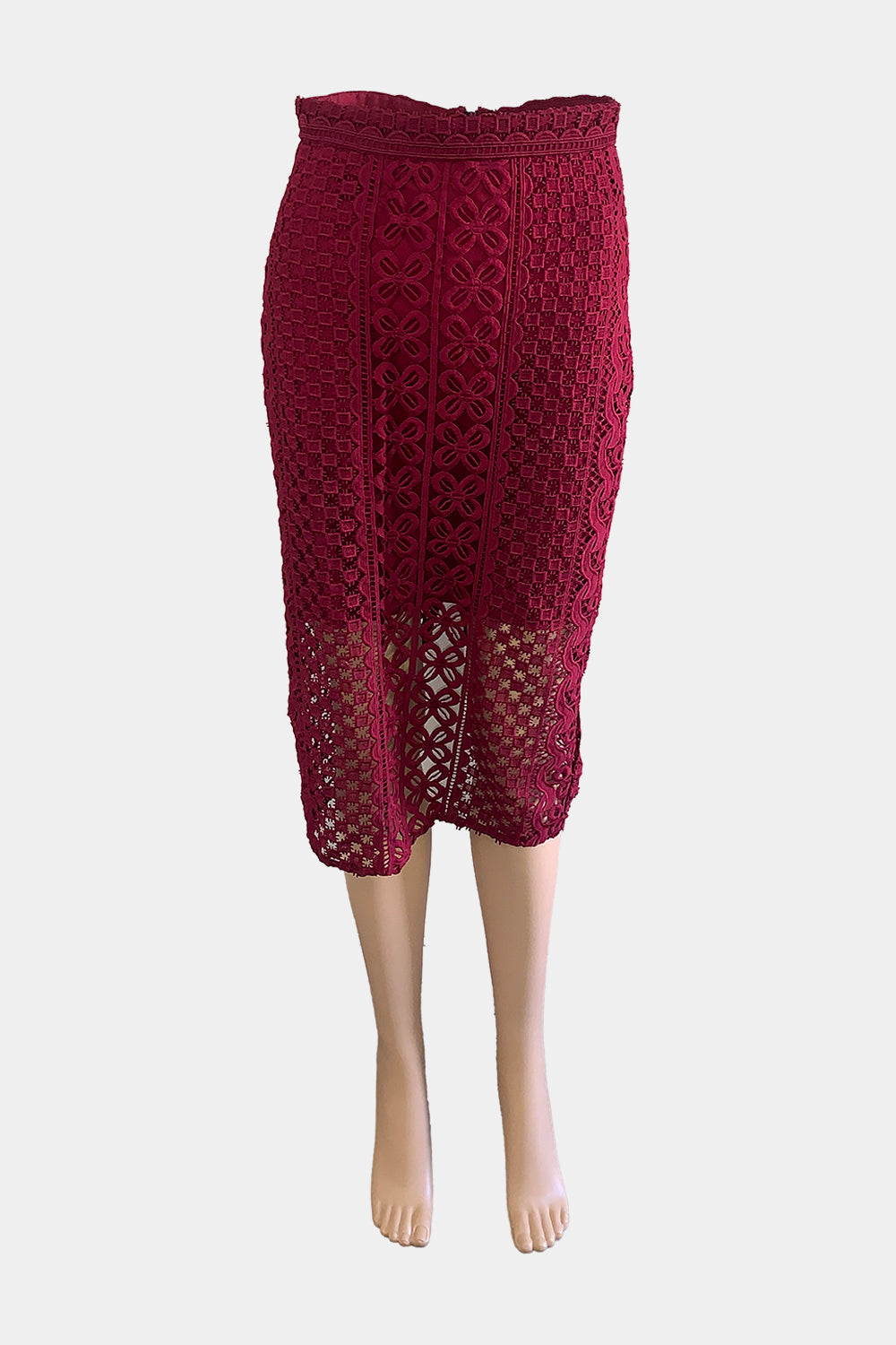 BARDOT Burgundy Skirt
