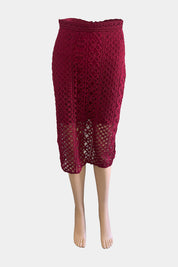 BARDOT Burgundy Skirt