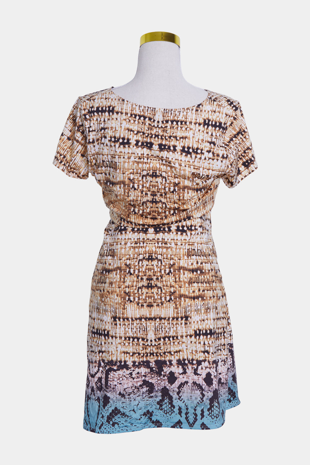 NSC Brown and Green Cocktail Dress